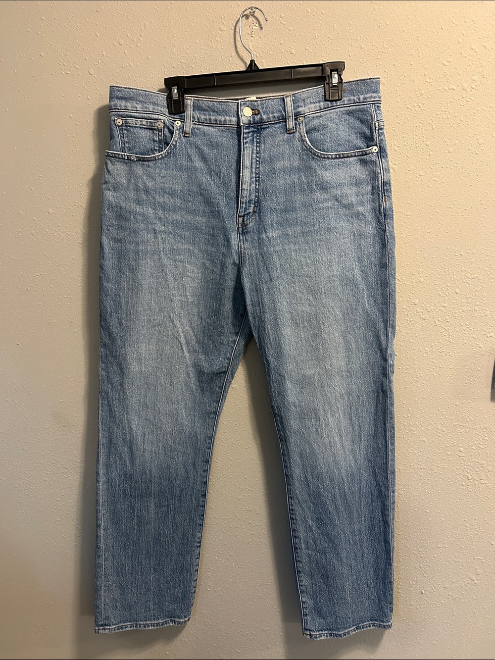 Madewell 90’s Straight High Rise Jeans Light Wash